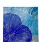 Mobile Preview: Wanddekor Lotus, blau - ca. 30x30x4 cm